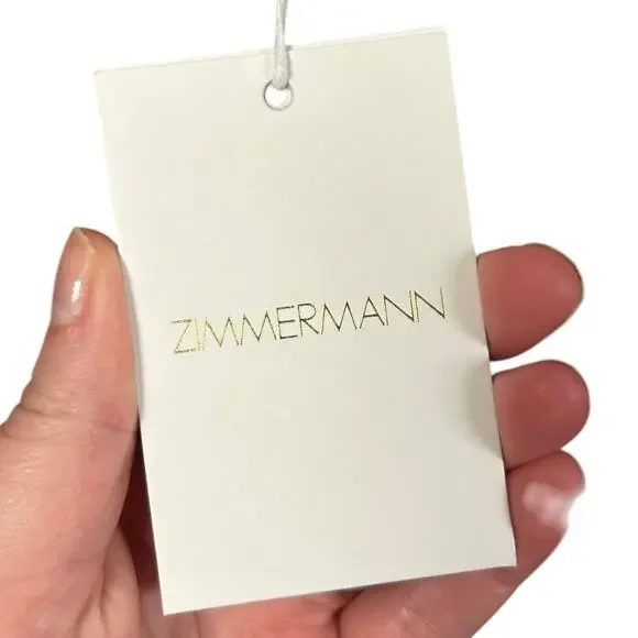 NWT Zimmermann Blush Pink Lace Scoop Neck Bodysuit Womens US 4 - Picture 4 of 8